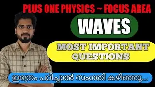 Plus one Physics focus area | Waves important questions