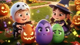 Halloween Egg Hunt!🎃Magic Eggs & Fun with Jack & Jill | Cheerful 3D Animated Kids Song | DooDooKids