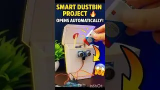 DIY Smart Bin That Thinks For Itself?! 🤯🗑 #shorts #dcmotor #experimnent