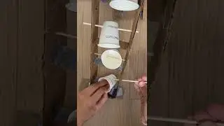 Making a satisfying marble run toy! #diy #cardboardcraft #shorts #cardboard  #marblerun