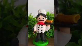 | Using HomemadeClay Making Cute Chef 👨&zwj;🍳Boy Doll| | At Home 😱 ||#trending #viral #shortsbeta #diy