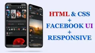 🔴 Facebook UI design Clone with Html Css / Sass for Beginners! 👉 PART-1