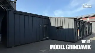 Comfortable modular house model Grindavik, 101 m&sup2;, from the manufacturer TM TICAB HOUSE