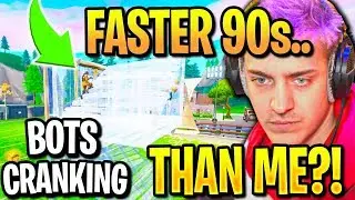 NINJA & STREAMERS REACT TO *SEASON 11* BOTS BUILDING *GAMEPLAY* MAX SPEED 90s! (Fortnite)