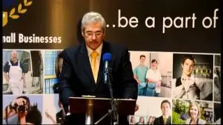 FSB Policy Chairman, Wilfred Mitchell OBE, addresses the Alliance Party Conference 2012