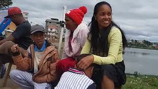 Andranomaimbo Lake by Antsinanantsena Markets - Walking streets view of Antsirabe Madagascar 