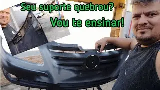 Recuperando para-choque do gol G4 consertando com soprador térmico e ferro de solda.