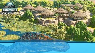 Making a BARYONYX SWAMP & AFRICAN HUTS in Jurassic World Evolution 3! I I Project Park Ep29