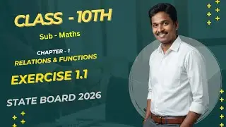 10th maths chapter 1 relations & functions  introduction EXERCISE 1.1 
