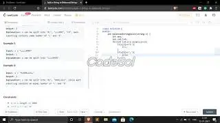Split a String in Balanced Strings - LeetCode SOLUTION