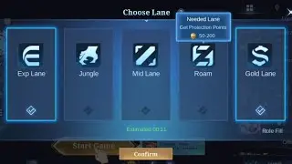 Playing with new matchmaking lane system rank mode in Mobile Legends