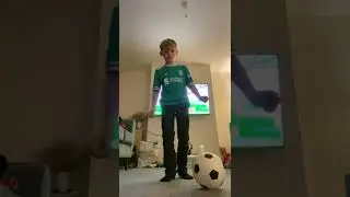 Skills, dribbling with my baby bro #footballskills