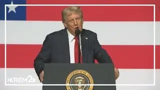 President Trump addressed a rare gathering of top military leaders at Quantico Marine Corps Base