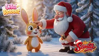 Lila Rabbit Meets Santa Claus Holiday Fun Overflowing! 🎅❄️