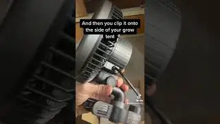 Ac infinity grow tent fan installed #shorts #gardening
