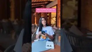 When You Want the FREE WiFi Password in a Cafe / Restaurant | Anisha Dixit | #shorts