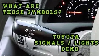 Демонстрация/пояснение поворотников/фар/противотуманных фар Toyota