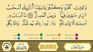 سورة التغابن برواية ورش عن نافع من طريق الأزرق بقصر البدل🔸المصحف المعلم🔹القارىء الشيخ : بلال عيناوي