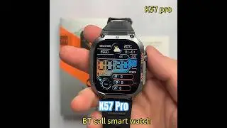 K57 Pro 🔥1.96 inch Screen Size | 4 UI | Weather | Music | Calling | #smartwatch #youtubeshorts