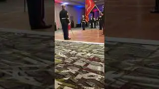 Shelbi Hahn sings National Anthem at Marine Corps Birthday Ball