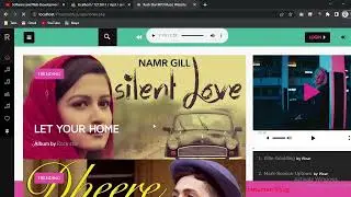 Mp3 / Music website || HTML, CSS, JS, Bootstrap, jQuery, PHP