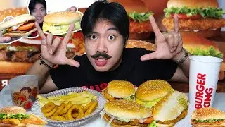 BURGER KING MUKBANG 2019 | XTRA LONG CHICKEN SANDWICH, CHICKEN NUGGET BURGER, atbp..