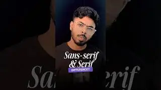 Serif vs Sans serif fonts explained #typography #design
