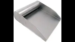PrepTaxi vs HIC stainless food scoop for cutting boards