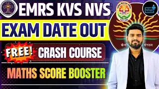 KVS NVS Exam Date Out !!  Free crash course, Maths Numerical Ability | 1000+ PYQ  #KVS #NVS #EMRS