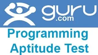 Guru Programming Aptitude Exam Answers