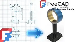 FreeCAD &mdash; Полный пошаговый учебник для начинающих. Упражнение 21.
