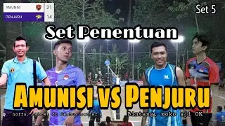 Dramatis‼️Set 5 AMUNISI (Noffa, cebret ft Gembux) VS PENJURU (Bintang, Moko GK). TUNAS MUDA CUP