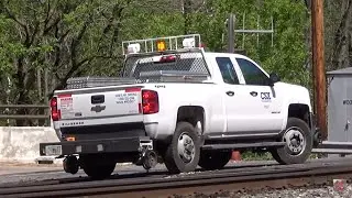 CSX Hi-Rail Truck Leaves the Rails