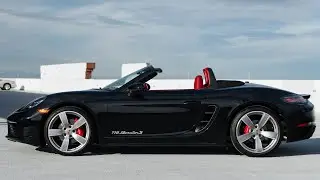 2025 Porsche 718 Boxster S | Black over Bordeaux Red | UDrive Automobiles