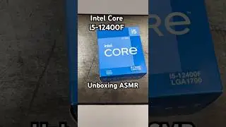 Intel Core i5-12400F Unboxing ASMR #shorts #unboxing #asmr #cpu #12thgen #lga1700 #i5 #12400f #pc
