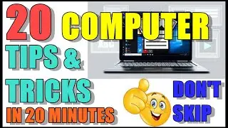 20 Computer Tips & Tricks in 20 minutes || Must watch || Best explained tricks you have not seen