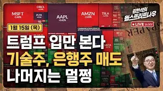 [김현석의 월스트리트나우-1월15일] 트럼프 입만 본다..기술주, 은행주 매도, 나머지는 멀쩡