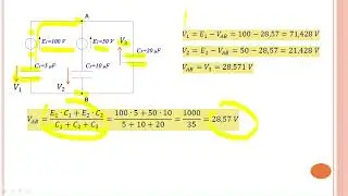 Esercizi Reti Capacitive statiche II. #elettrotecnica