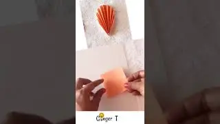 Easy paper leaf making / Cute DIY /#shorts