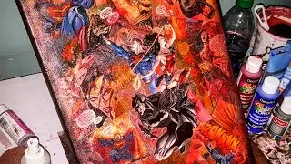 Turning a Comic Book into Canvas Art |DC Universe Rebirth Annual 