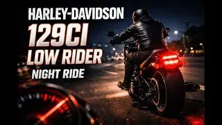 Harley 129ci Low Rider Night Ride | Pure Engine Sound