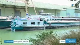 Manque d'eau dans le canal entre Champagne et Bourgogne