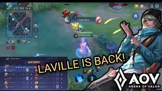 Laville Is Back! Digendong AiW Auto Win! Gameplay Laville Build, Rune Arcana! AOV Indonesia