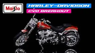 2014 Harley Davidson CVO Breakout Orange 1/12 Diecast Motorcycle Model by Maisto