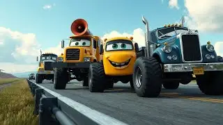 Six Little Trucks Know Fast and Slow + More Nursery Rhymes & Kids Songs