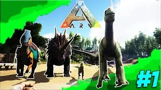 I TAMED A SQUAD OF DINO'S!! | Ark Survival Evolved