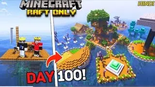 Minecraft raft only world survival 😭🥺 