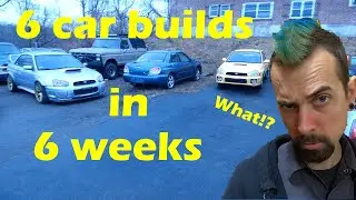 The Great Subie Swap - how to build 6 Subarus in 6 weeks