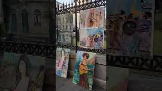 Walking around Jackson Square Park in New Orleans | Seeing Amazing Paintings