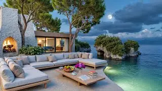 🎺 Dreamy Seaside Jazz Sanctuary | Cozy Villa, Ocean Breeze & Moonlight Glow for Slow Living Moments